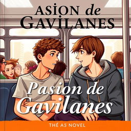 A captivating book cover for a novel titled "Pasión de Gavilanes"