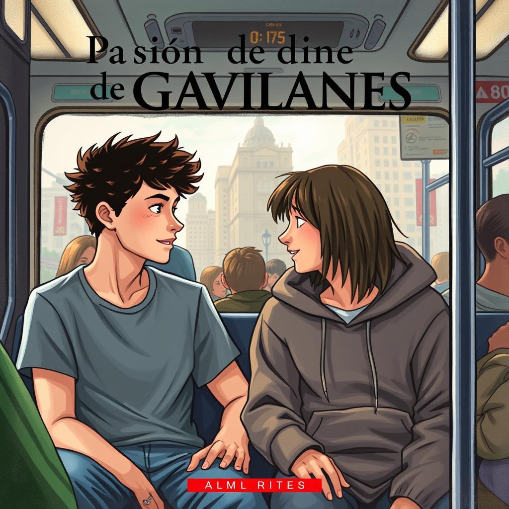 A captivating book cover for a novel titled "Pasión de Gavilanes"