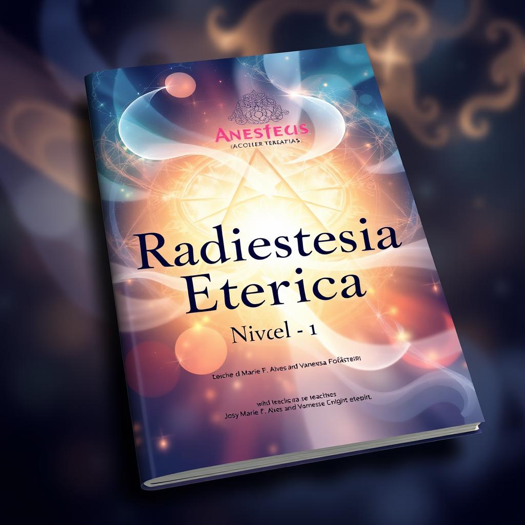 Create a captivating cover illustration for a booklet titled "Radiestesia Etérica Nivel 1"