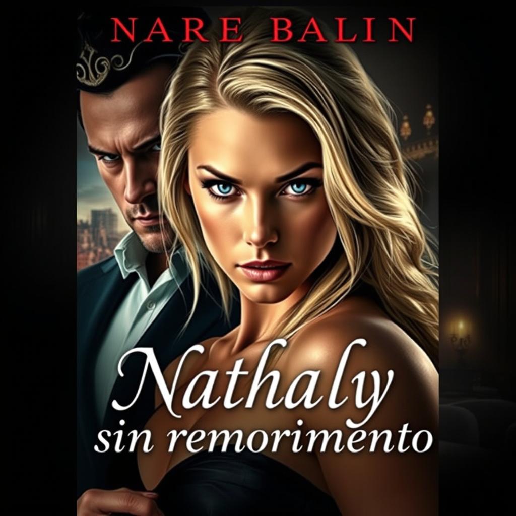 A captivating book cover for the novel titled "Nathaly sin remordimiento"