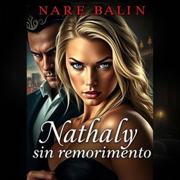 A captivating book cover for the novel titled "Nathaly sin remordimiento"