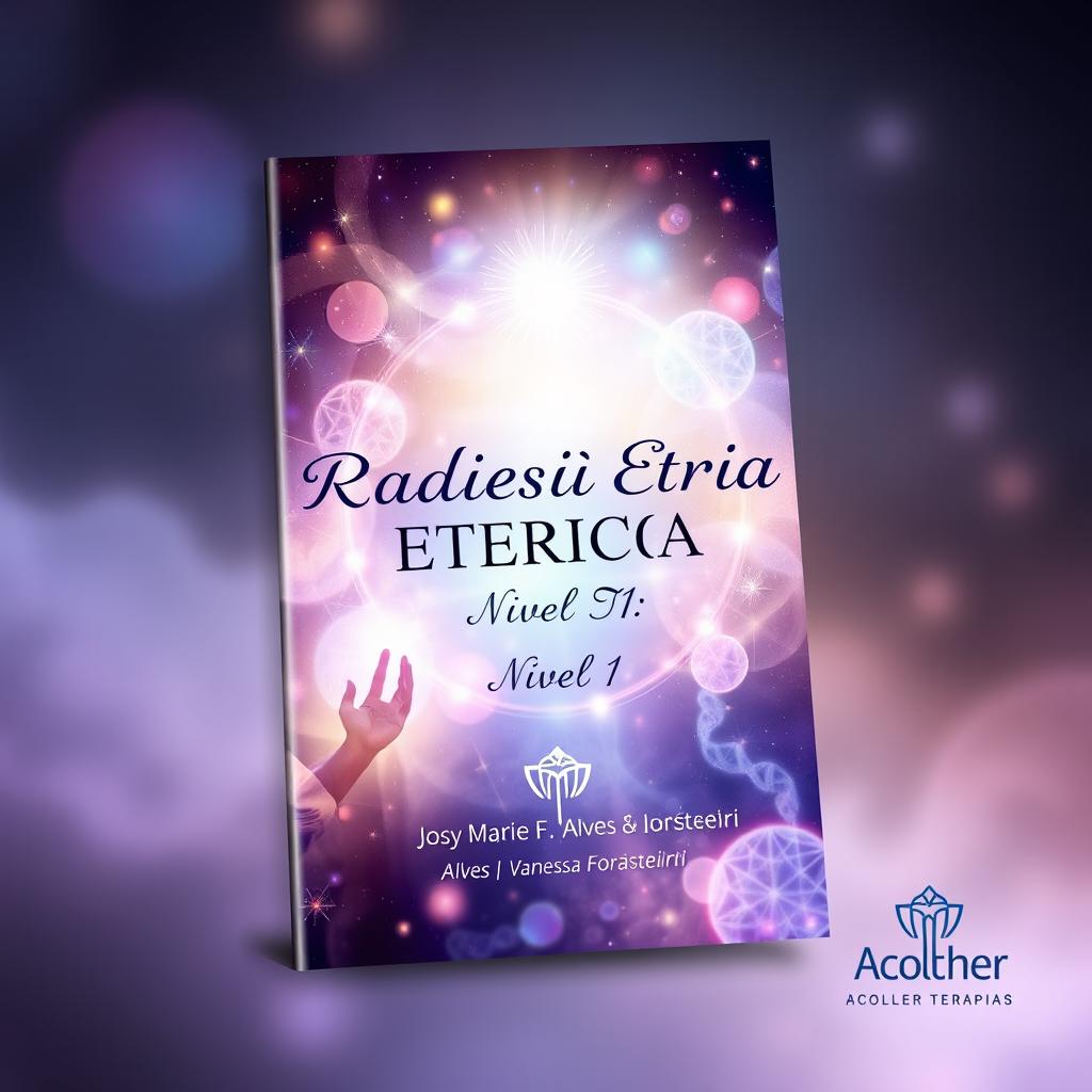 Design an enchanting cover for a booklet titled "Radiestesia Etérica Nivel 1"