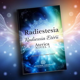 Design an enchanting cover for a booklet titled "Radiestesia Etérica Nivel 1"