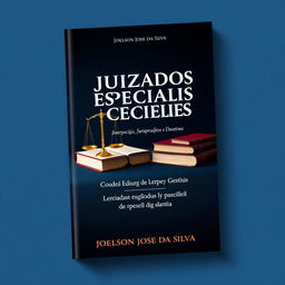 A book cover design for "Juizados Especiais Cíveis: Interpretação, Jurisprudência e Doutrina" by Joelson José da Silva