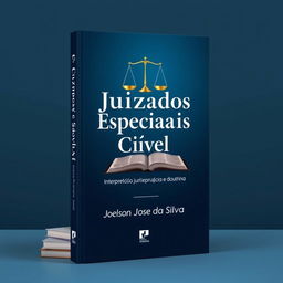 A book cover design for "Juizados Especiais Cíveis: Interpretação, Jurisprudência e Doutrina" by Joelson José da Silva