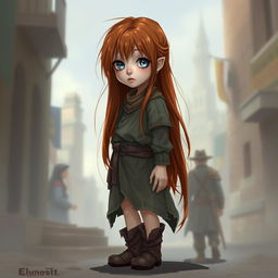 Elara appears as a small, unassuming girl depicted in DnD character art style