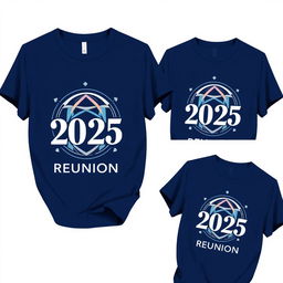 A stylish t-shirt design for a 2025 reunion event