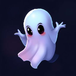 A distinctive ghost rendered in 32-bit digital art style within a 64x64 pixel format