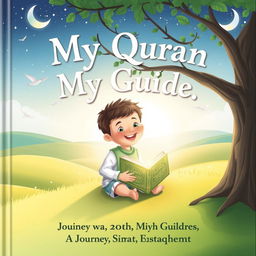 Captivating children's book cover for 'My Quran, My Guide: A Journey towards Seerat Sirat E Mustaqeem'