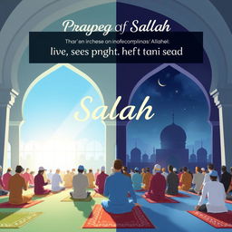 An inspirational illustration symbolizing the significance of prayer (salah) as the second pillar of Islam