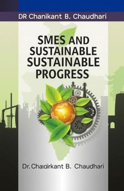 A book cover featuring the title 'SMEs and Sustainable Progress: An Indian Perspective' and the author's name 'Dr