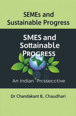 A book cover featuring the title 'SMEs and Sustainable Progress: An Indian Perspective' and the author's name 'Dr