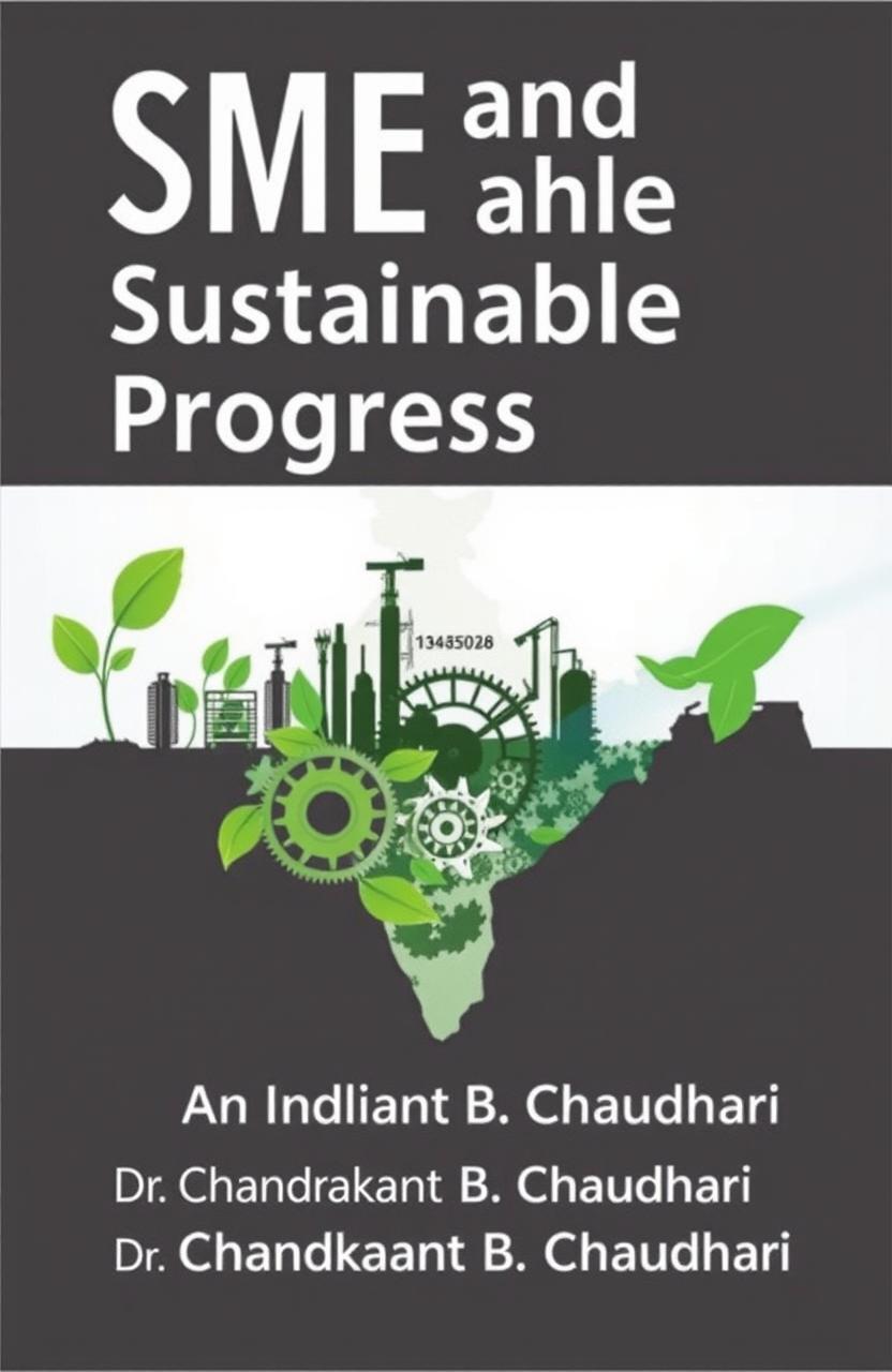 A book cover featuring the title 'SMEs and Sustainable Progress: An Indian Perspective' and the author's name 'Dr