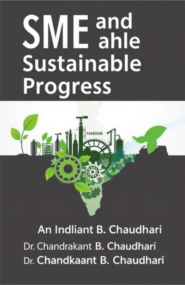 A book cover featuring the title 'SMEs and Sustainable Progress: An Indian Perspective' and the author's name 'Dr