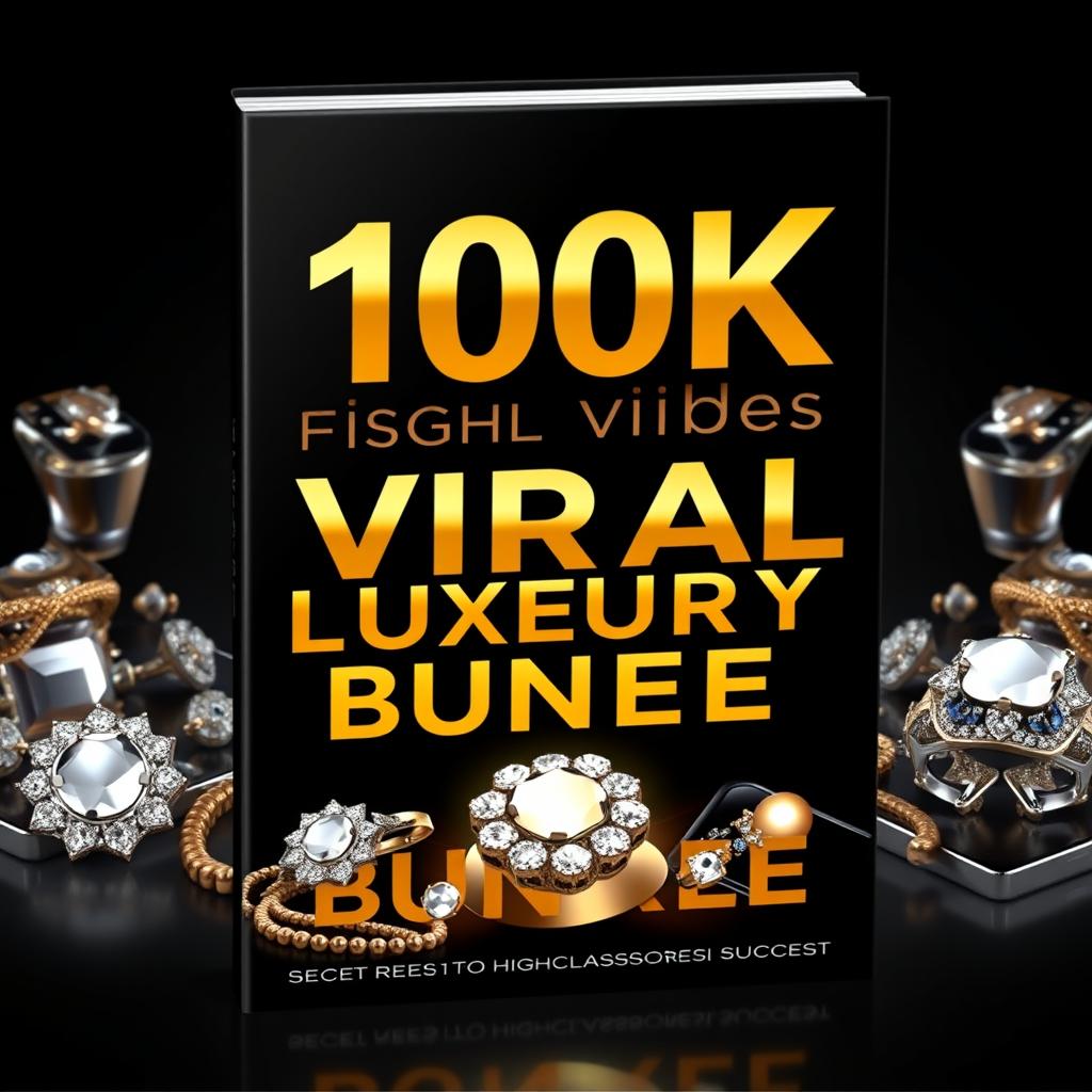 A stunning ebook cover for '100k Viral Luxury Reel Bundle'