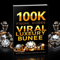 A stunning ebook cover for '100k Viral Luxury Reel Bundle'