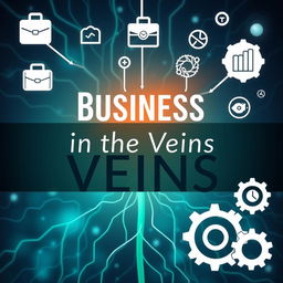 A captivating eBook cover for a book titled "Business in the Veins