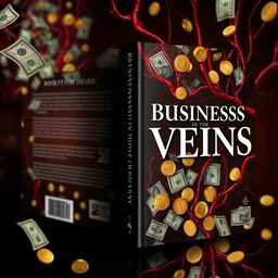 A captivating book cover design for the title 'Business in the Veins'