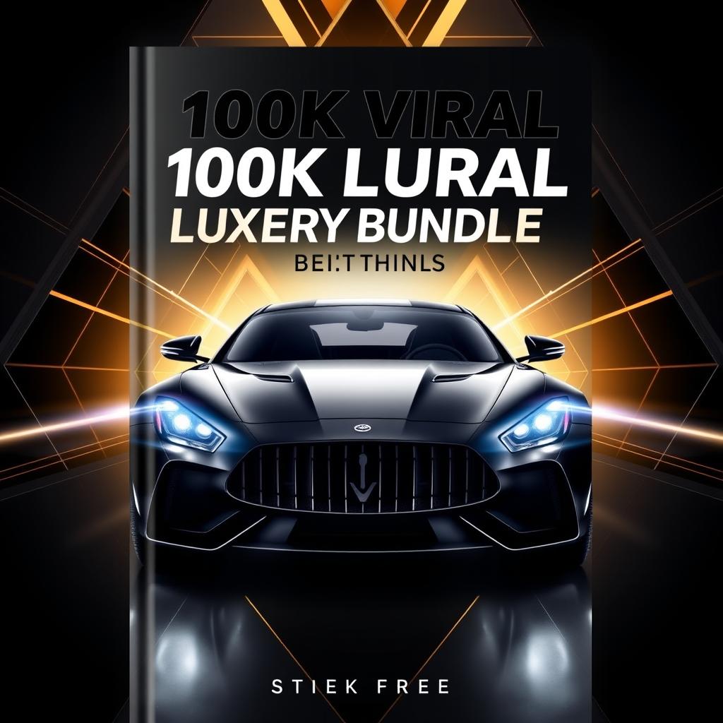 A captivating eBook cover design for the '100k Viral Luxury Reel Bundle'