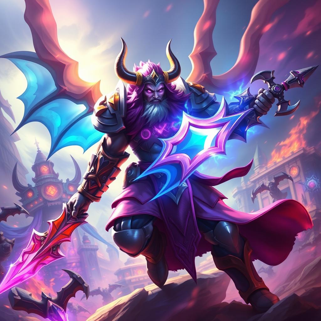 Dota 2 hero, vibrant fantasy battlefield, intense action, engaging character design, epic armor and weapons, radiant magical abilities, captivating lighting