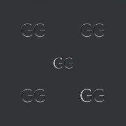 A series of monogram designs featuring the letters GG intertwined in a sleek, minimalist serif font