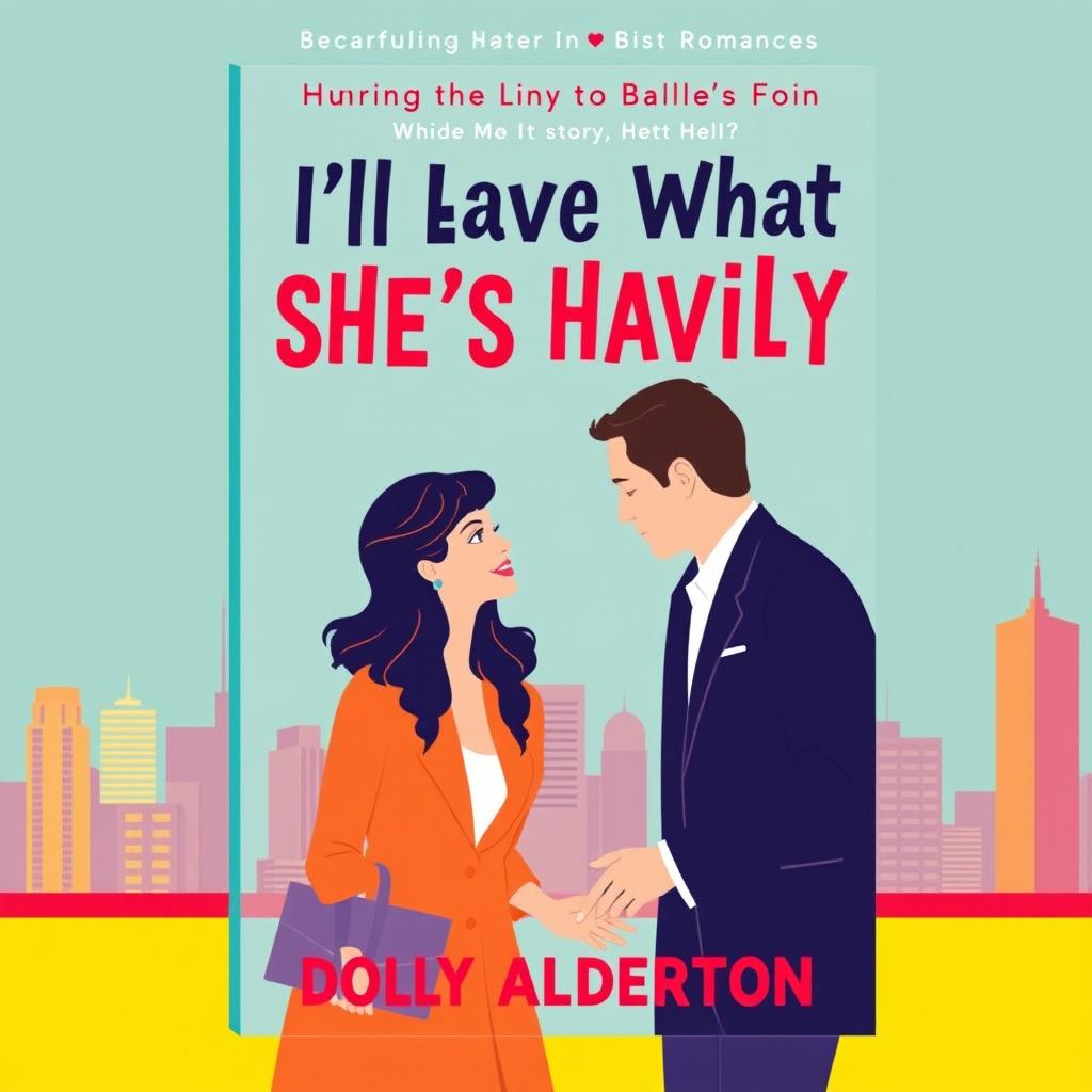 A romance rom-com nonfiction book cover design inspired by the iconic 90s style of "When Harry Met Sally" movie posters