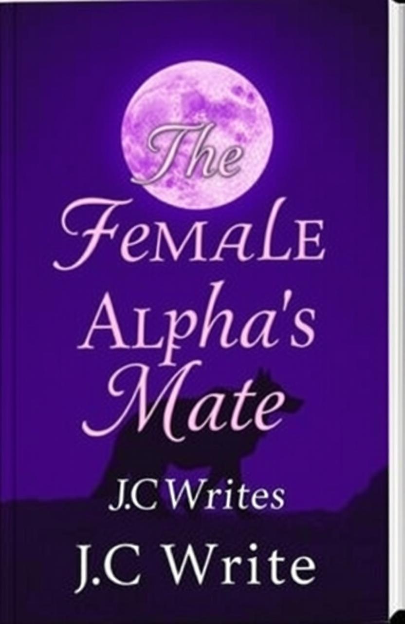 A purple and black book cover with a full moon prominently featured in the background