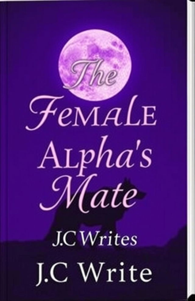 A purple and black book cover with a full moon prominently featured in the background