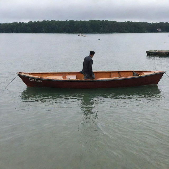 MAN combined with boat