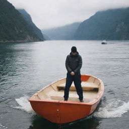 MAN combined with boat