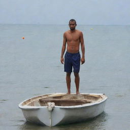 MAN combined with boat