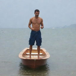 MAN combined with boat