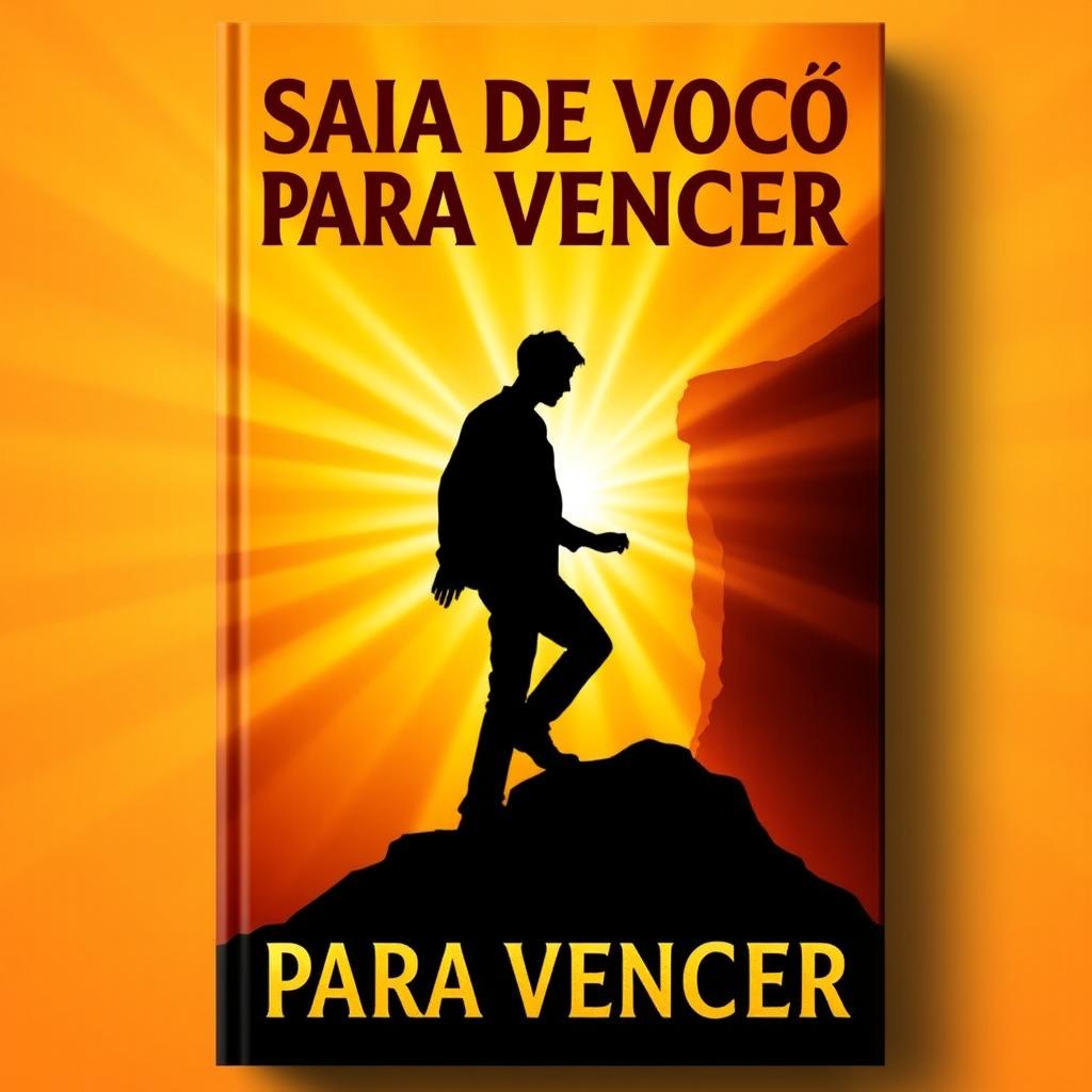 An inspiring cover for the book titled "SAIA DE VOCÊ PARA VENCER