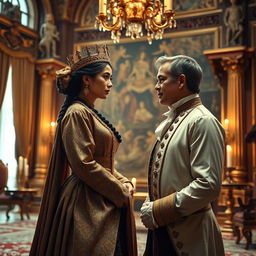 a forbidden love story between an Acehnese princess and a Dutch man set in a royal palace with a fictional backdrop