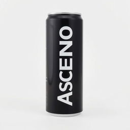 A full view of a soda can with vertical white "ASCEND" lettering on the can