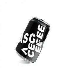 2D illustration of a crushed soda can with vertical white "ASCEND" lettering