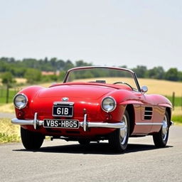 1957 BMW 507 Series 2 sports car, in pristine condition, featuring the classical design and luxurious details characteristic of the late 1950s