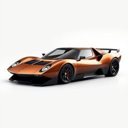 A concept car inspired by the Lamborghini Miura and Lamborghini SJB, featuring real car parts