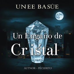 A captivating book cover for 'Un Engaño de Cristal'