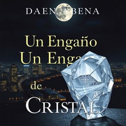 A captivating book cover for 'Un Engaño de Cristal'