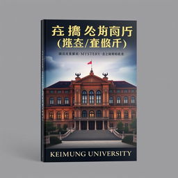 A book cover with a prestigious and mysterious university theme, depicting a magnificent academic building representing Keimyung University