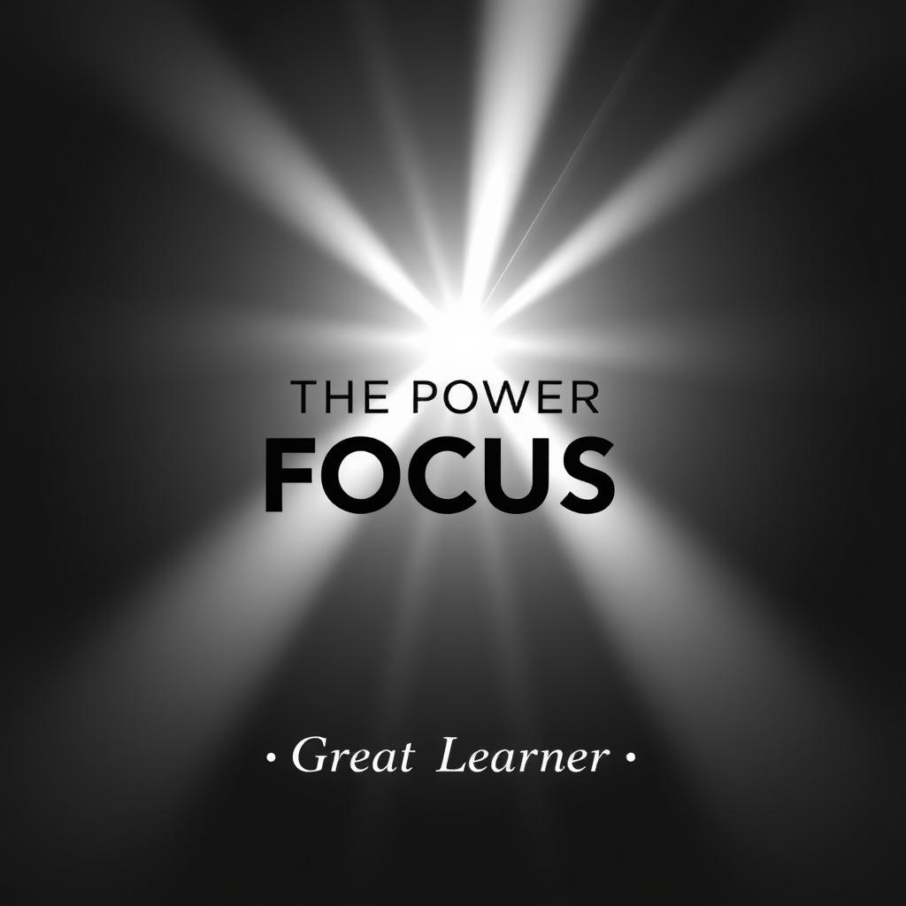 An engaging book cover for 'The Power of Focus' by Great Learner