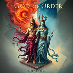 Cover for a book depicting the friendship between a god of chaos and a god of order