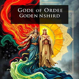 Cover for a book depicting the friendship between a god of chaos and a god of order