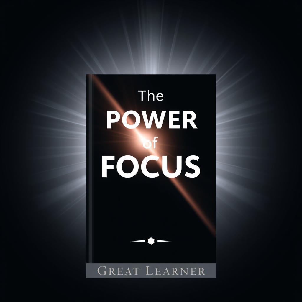 An engaging book cover for 'The Power of Focus' by Great Learner