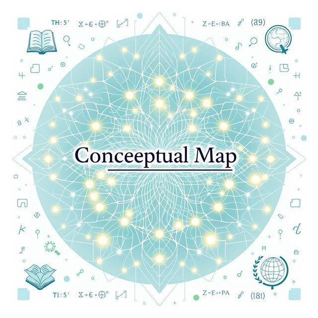 A beautifully designed conceptual map cover featuring intricate geometric patterns woven together in an elaborate design