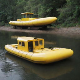 Boat combined with Caterpillar 