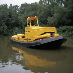 Boat combined with Caterpillar 