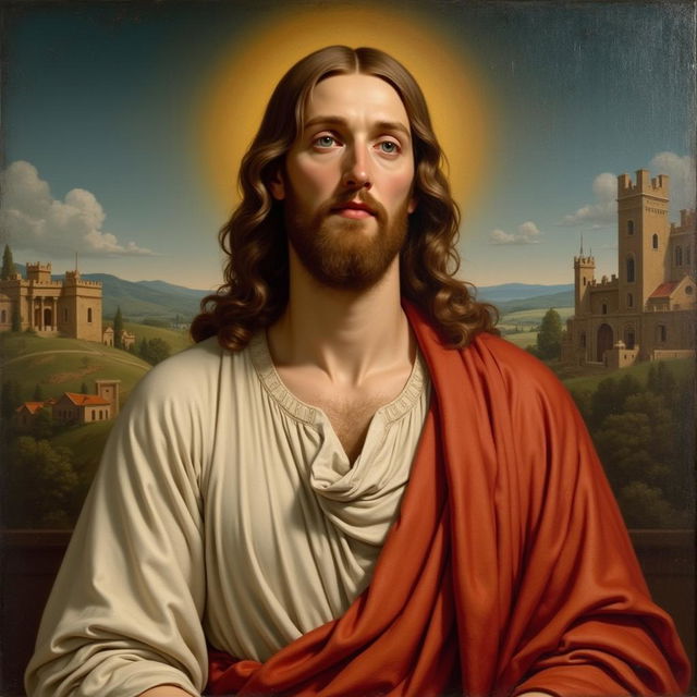 A painting of Jesus depicted in the style of Raphael