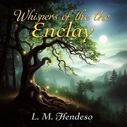 A captivating book cover featuring an enchanted forest